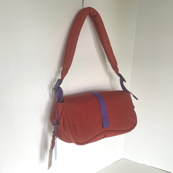 Coach Loop Puffy Wavy Dinky Shoulder Bag Coachtopia CQ859 Deep Orange Light - Picture 8 of 11